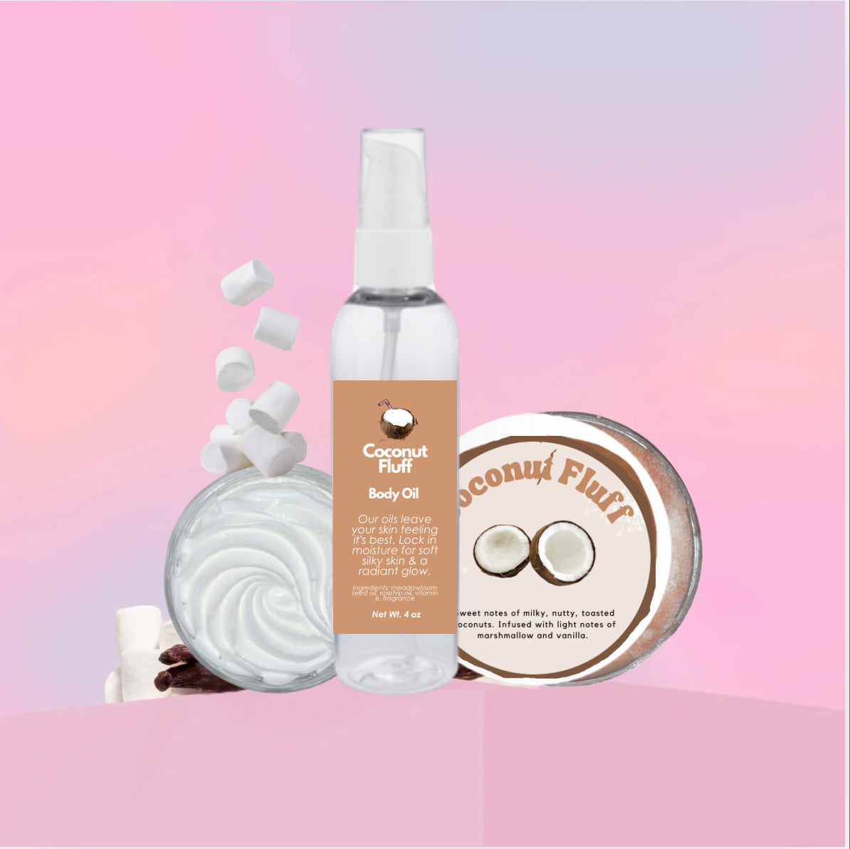 Coconut Fluff Body Bundle