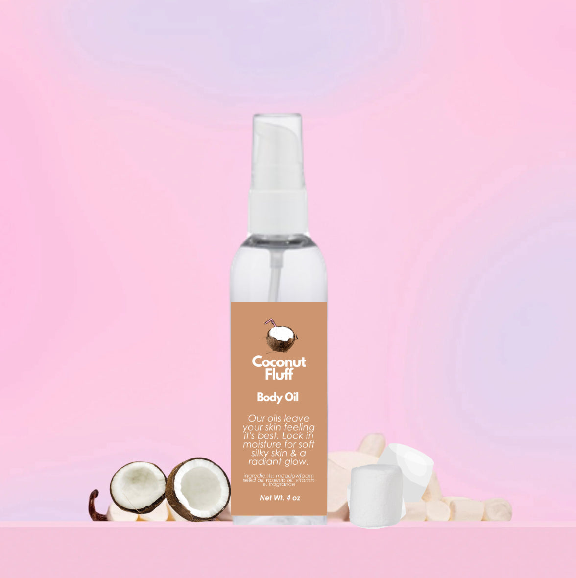 Coconut Fluff Body Oil